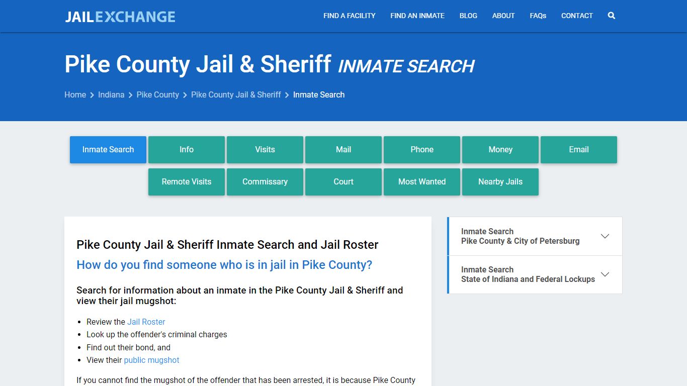 Pike County Jail & Sheriff Inmate Search - Jail Exchange